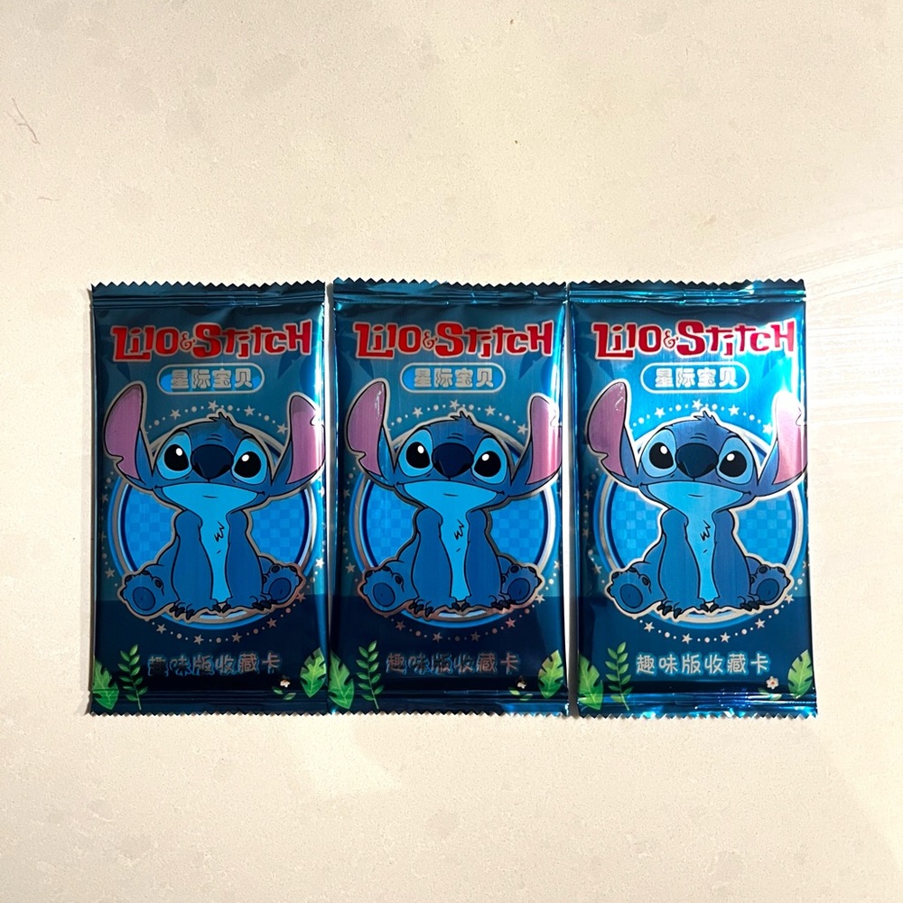 Lilo & Stitch Trading Cards Packs - SET OF 3 (5 cards per pack)